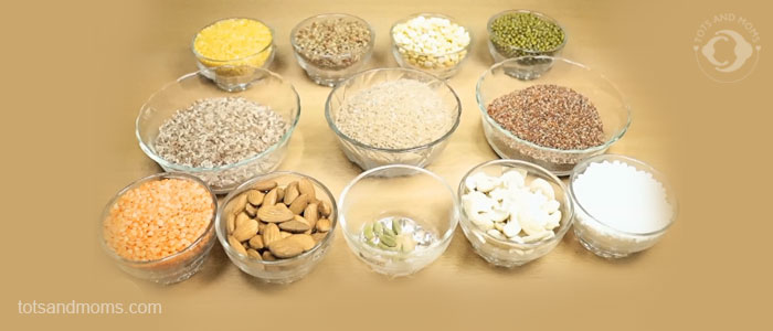 Health Mix Multigrain Cereal Sathu Mavu for babies kannada hindi vaddaragi hittu satthu