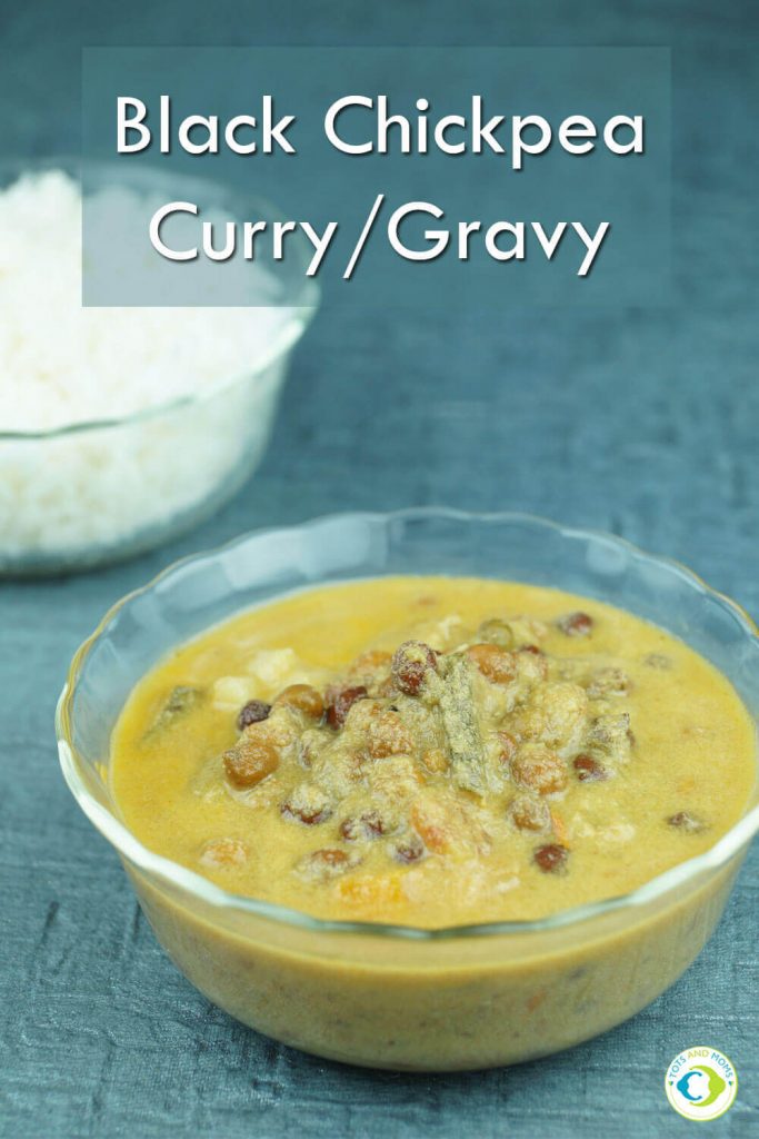 BLACK CHICKPEAS GRAVY/ CURRY for Toddlers, Kids & Family Protein rich 