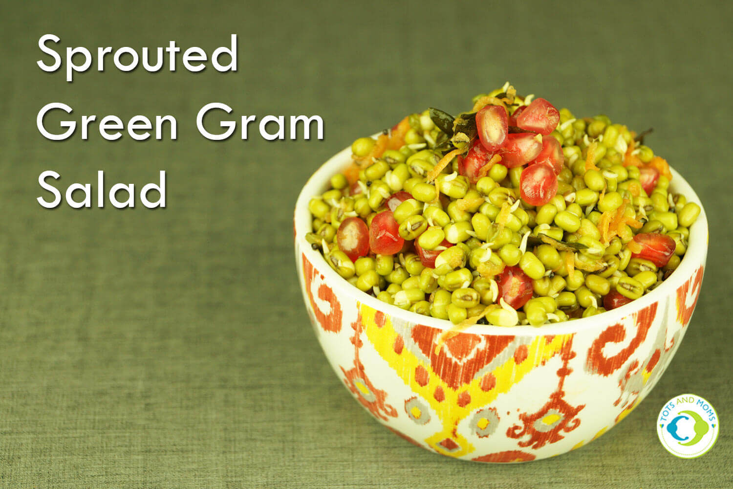 SPROUTED GREEN GRAM SALAD for Toddlers, Kids & Family Easy snacks for moms and family