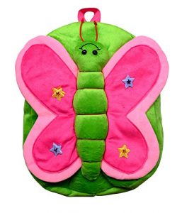 Funtastik Green Butterfly Design Kids Play School Bag