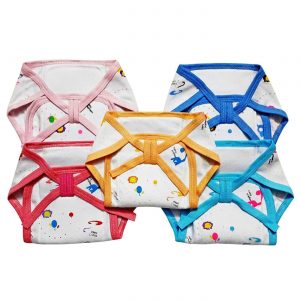 Littly Cushioned Cotton Nappies Combo