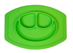 FabSeasons Silicone Food Grade, Non-Toxic and BPA Free Suction Base Plate + Placemat 2in1 for Toddlers