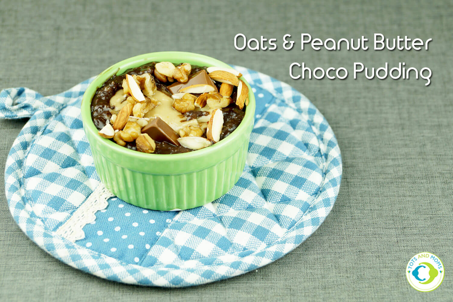 Oats & Peanut Butter Chocolate Pudding Instant Dessert for kids