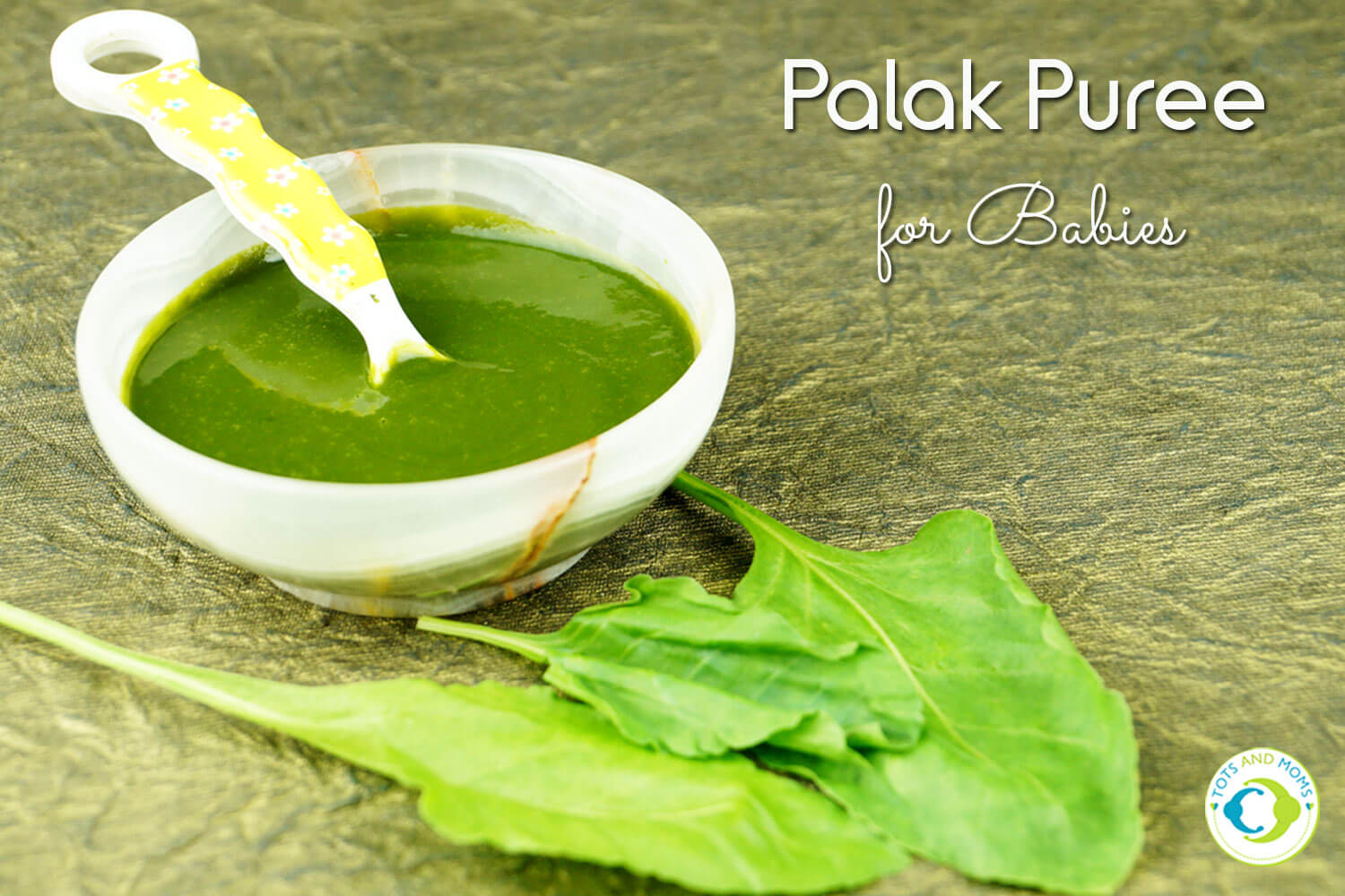 Spinach Puree for babies iron rich food
