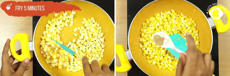 Sweet Corn Paneer Chat for Toddlers Kids and Family