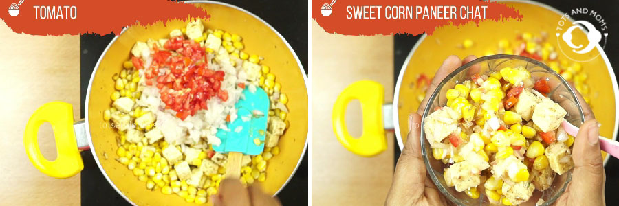 Sweet Corn Paneer Chat for Toddlers Kids and Family