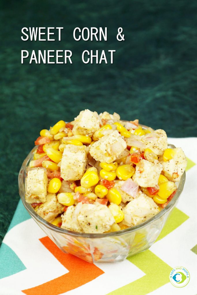 SWEET CORN PANEER CHAT for Toddlers, Kids & Family corn masala