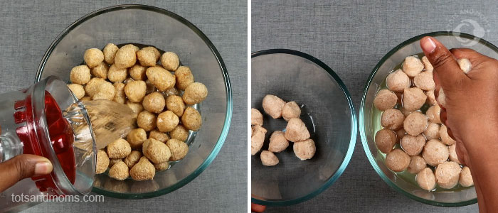 Soya Chunk Fry for babies, kids hindi kannada protein rich