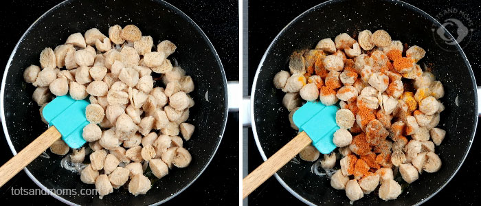 Soya Chunk Fry for babies, kids hindi kannada protein rich