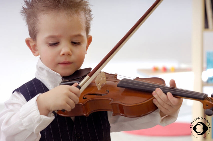 Instrumental music helps in channelizing the toddlers energy constructively 