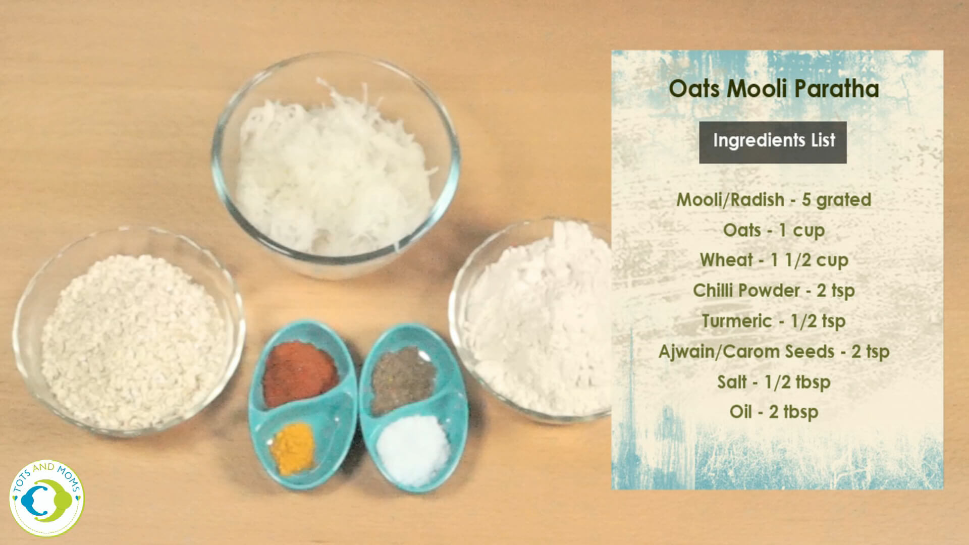 How to prepare Oats Mooli Paratha