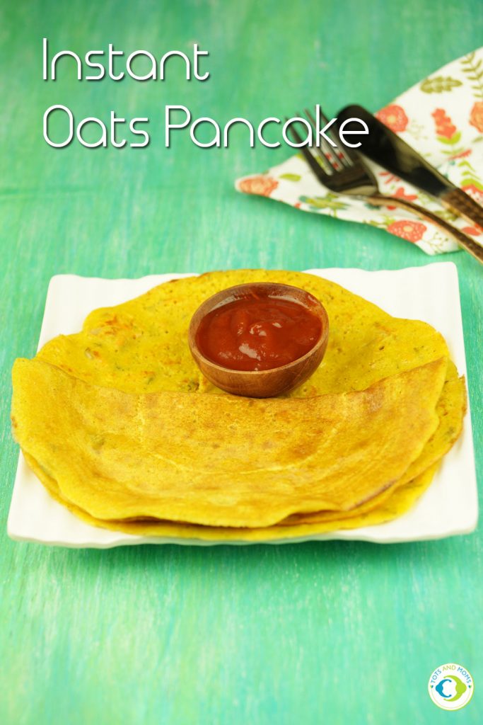 INSTANT OATS PANCAKE - SPICY for Babies, Toddlers, Kids & Family