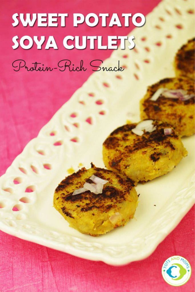 SWEET POTATO SOYA CUTLET for Toddlers, Kids & Family