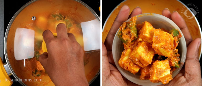 Paneer Capsicum Dry Recipe for kids hindi kannada
