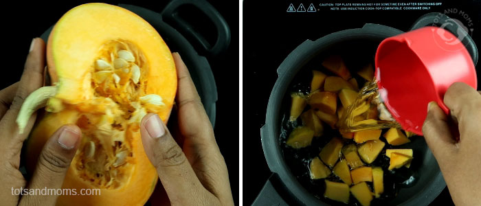 Pumpkin Puree for Babies | 6 months baby food recipe | kannada hindi