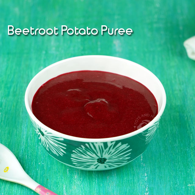 Beetroot Potato Puree for Babies and Toddlers hindi kannada aloogadde aloo shishu aahar