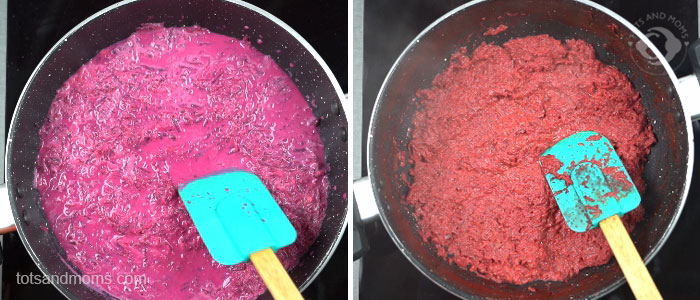 Beetroot Dates Halwa for babies, toddlers kids chukundar halwa dessert