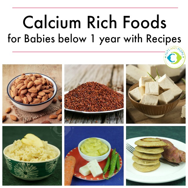 10 Calcium Rich Foods & Recipes for Babies below 1 year kannada hindi shishu