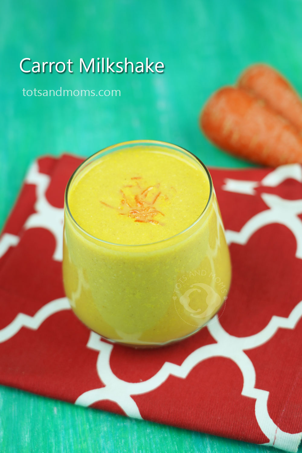 Carrot Milkshake for Toddlers & Kids sugarless hindi kannada recipe gajar