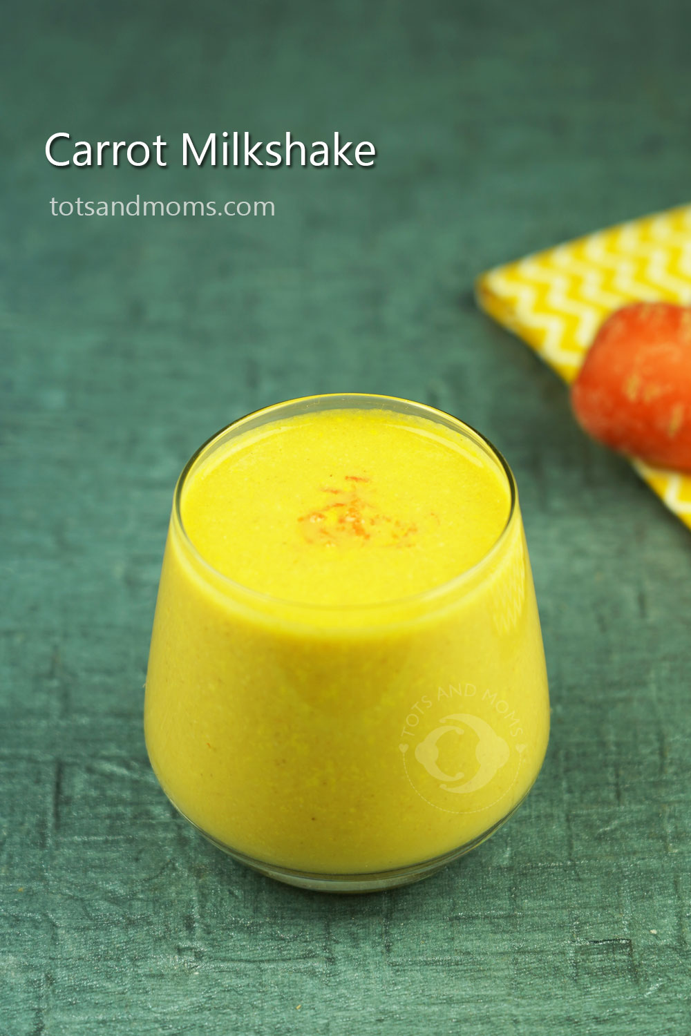 Carrot Milkshake for Toddlers & Kids sugarless hindi kannada recipe gajar