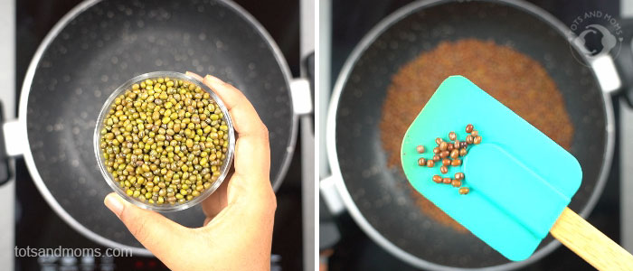 Green Gram Laddu for toddlers & kids hesarukalu hara moong kannada hindi