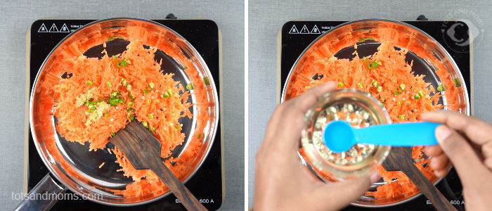 Spiced Carrot Dosa recipe for babies, toddlers & kids kannada recipe hindi recipe