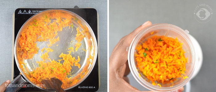 Spiced Carrot Dosa recipe for babies, toddlers & kids kannada recipe hindi recipe