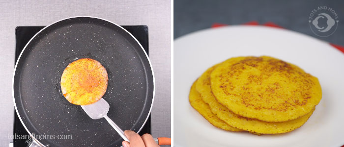 Spiced Carrot Dosa recipe for babies, toddlers & kids kannada recipe hindi recipe