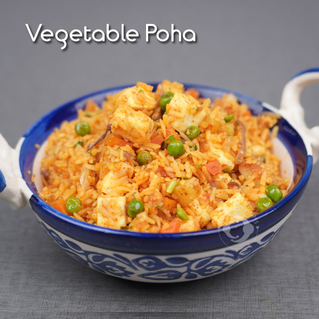 Vegetable Poha For Kids and Toddlers Shishu Ahaar Tindi Breakfast