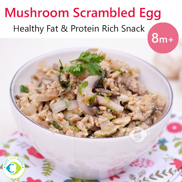 Mushroom Scrambled Egg Mushroom Recipes for Babies Toddlers and Kids Egg Recipes for Babies Toddlers and Kids Egg Scramble For Babies Toddlers and Kids When can i give mushroom to babies When can I give egg to babies Benefits of mushroom to babies benefits of egg to recipes homemade mushroom recipes for babies homemade egg recipes for babies kids and toddlers
