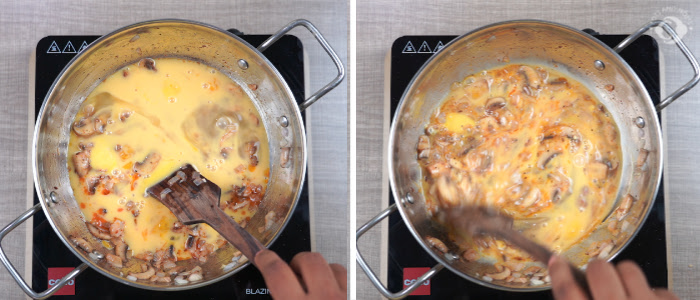 Mushroom Scrambled Egg Mushroom Recipes for Babies Toddlers and Kids Egg Recipes for Babies Toddlers and Kids Egg Scramble For Babies Toddlers and Kids When can i give mushroom to babies When can I give egg to babies Benefits of mushroom to babies benefits of egg to recipes homemade mushroom recipes for babies homemade egg recipes for babies kids and toddlers