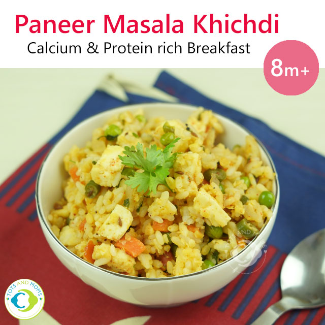 Paneer Masala Khichdi Khichdi for Kids Paneer for Kids Masala Khichdi for Kids Benefits of Khichdi to kids Benefits of Paneer to kids homemade khichdi Vegetable Masala Khichdi Easy to prepare Khichdi wholesome meal for Kids