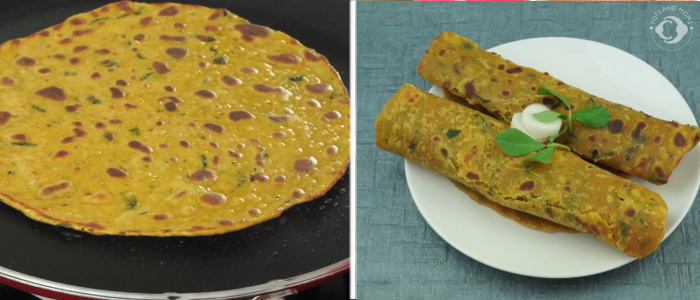 Methi Mooli Paratha Mooli Paratha Methi Paratha Radish Paratha Fenugreek leaves paratha 10 months baby food recipe homemade paratha healthy paratha for the whole family breakfast recipes best food for lactating mother paratha for lactating mothers 