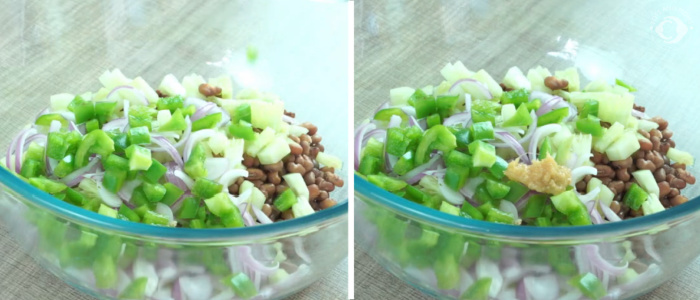 Cow Peas Salad Lobia Salad Black Eyed Peas Salad Breakfast recipes Diet recipe Protein Rich Food Busy Morning Food moms breakfast alasande kalu karamani kayi