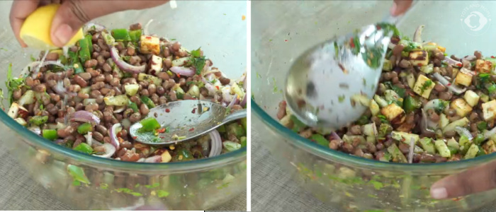 Cow Peas Salad Lobia Salad Black Eyed Peas Salad Breakfast recipes Diet recipe Protein Rich Food Busy Morning Food moms breakfast alasande kalu karamani kayi