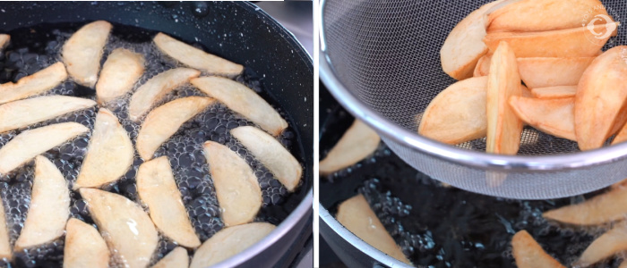 Potato Wedges Quick Snacks under 10 minutes Potato Snacks Delicious Snacks Potato Snacks Homemade Potato Wedges 